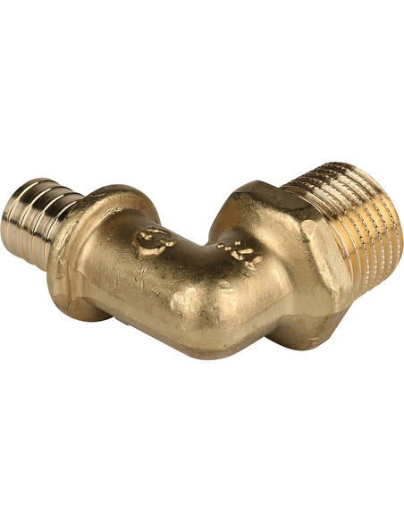 Угольник STOUT 16x1/2" НР для труб из сшитого полиэтилена