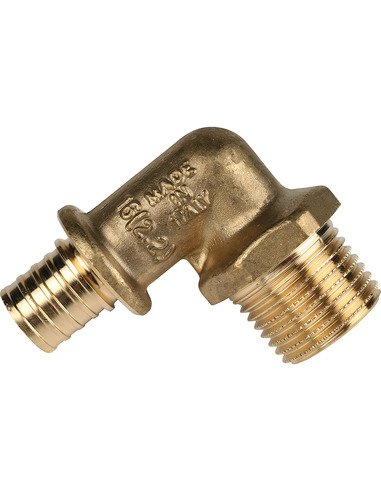 Угольник STOUT 16x1/2" НР для труб из сшитого полиэтилена