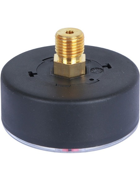 Манометр STOUT 63 мм, 1/4", 0-4 бар, аксиальный с указателем предела