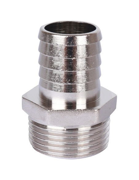 Штуцер никелированный STOUT 1"х25 НР 