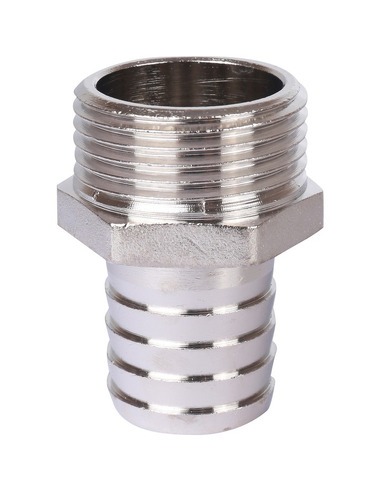 Штуцер никелированный STOUT 1"х25 НР 