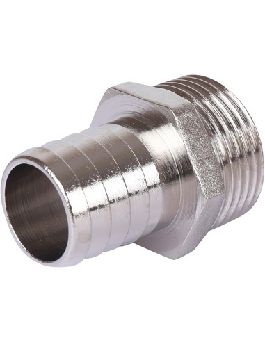 Штуцер никелированный STOUT 1"х25 НР 