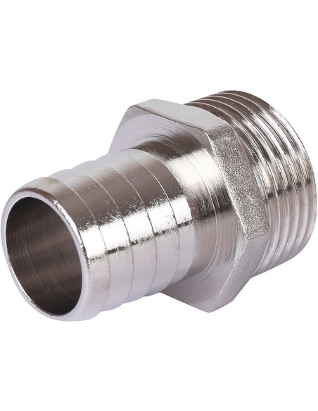 Штуцер никелированный STOUT 1"х25 НР 