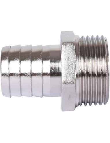 Штуцер никелированный STOUT 1"х25 НР 