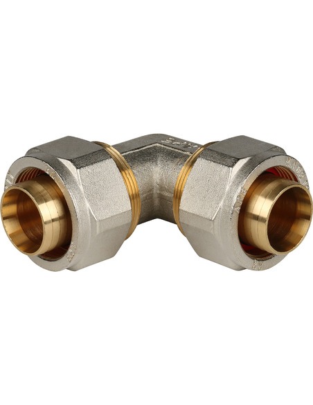 Угольник STOUT 32х90° для металлопластиковых труб обжим