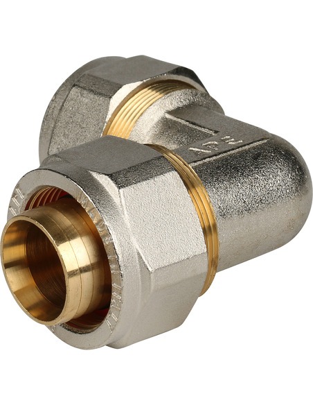 Угольник STOUT 32х90° для металлопластиковых труб обжим