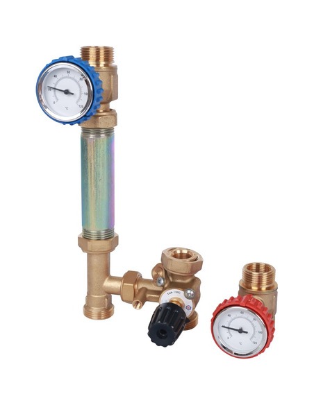 Насосная группа STOUT с приводным смесителем 3/4" без насоса