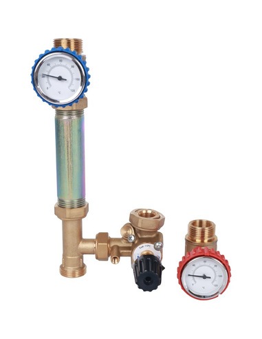 Насосная группа STOUT с приводным смесителем 3/4" без насоса