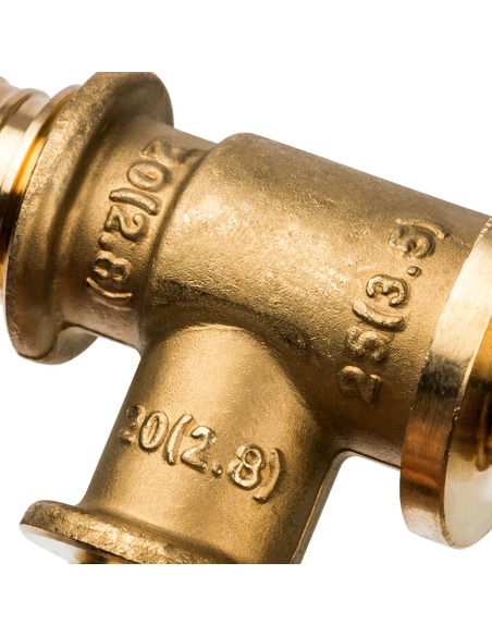 Тройник переходной STOUT 25x20x20 для труб из сшитого полиэтилена