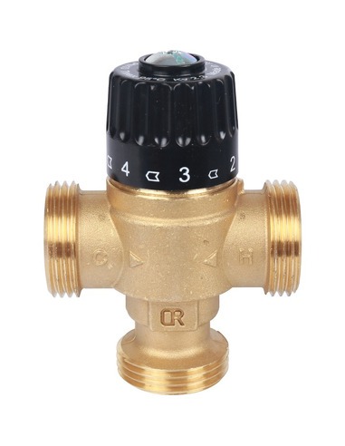 Термостатический смесительный клапан STOUT 30-65°C, 1 1/4" НР, Kvs 3,5
