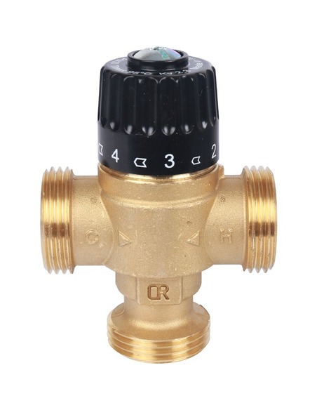 Термостатический смесительный клапан STOUT 30-65°C, 1 1/4" НР, Kvs 3,5