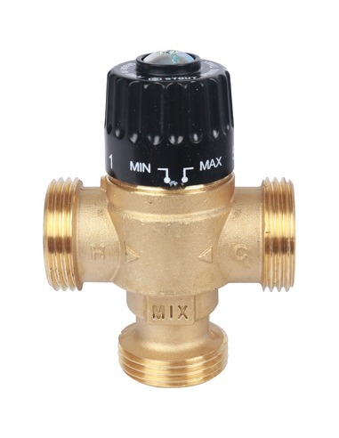 Термостатический смесительный клапан STOUT 30-65°C, 1 1/4" НР, Kvs 3,5