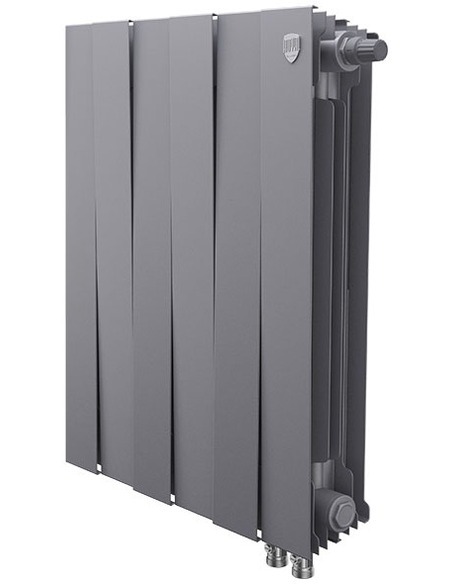 Биметаллический радиатор Royal Thermo PianoForte Silver Satin VDR 500 х6