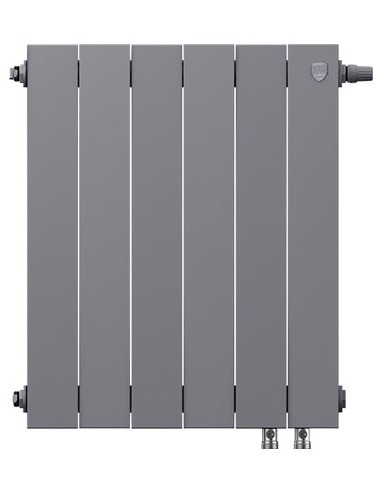 Биметаллический радиатор Royal Thermo PianoForte Silver Satin VDR 500 х6