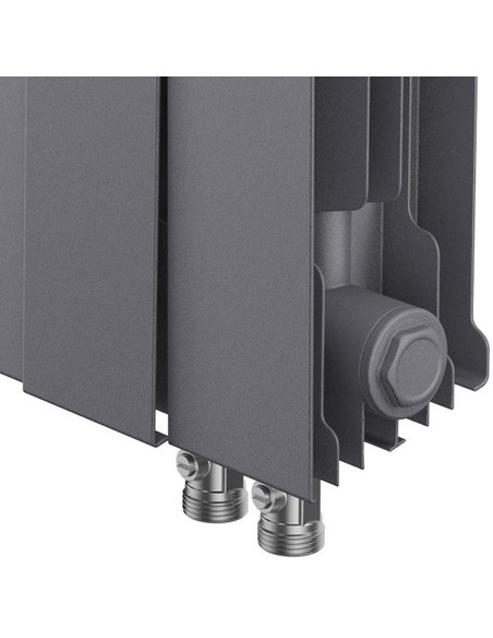 Биметаллический радиатор Royal Thermo PianoForte Silver Satin VDR 500 х6