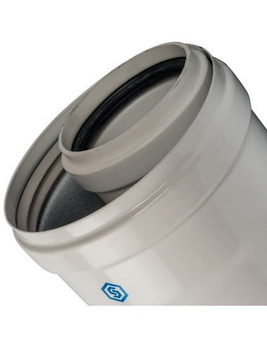 Труба удлинитель STOUT Ø60/100 - 1000мм конденсац.