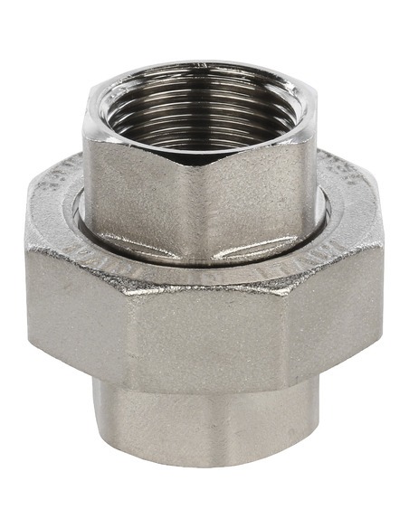 Разъемное соединение "американка" никелированное STOUT 3/4" ВР-ВР Разъемное соединение "американка" никелированное STOUT 3/4" ВР-ВР