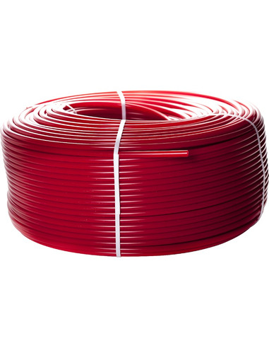 Труба из сшитого полиэтилена STOUT 20х2,0 PE-Xa/EVOH красная (бухта 520 м)