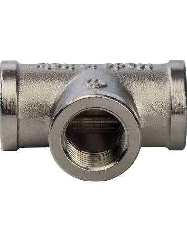 Тройник никелированный STOUT 3/8" ВР