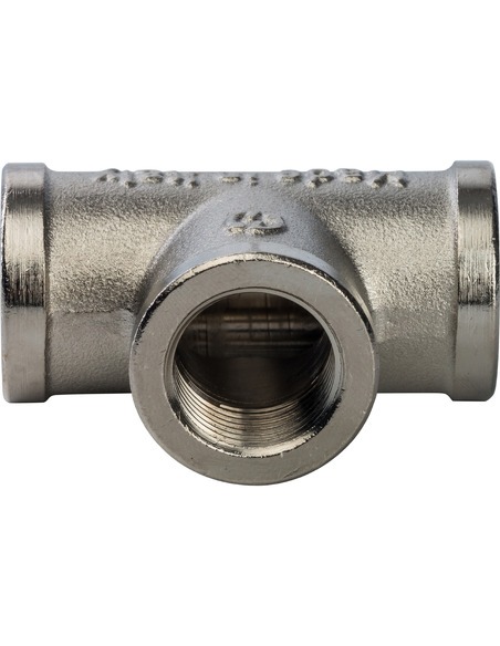 Тройник никелированный STOUT 3/8" ВР