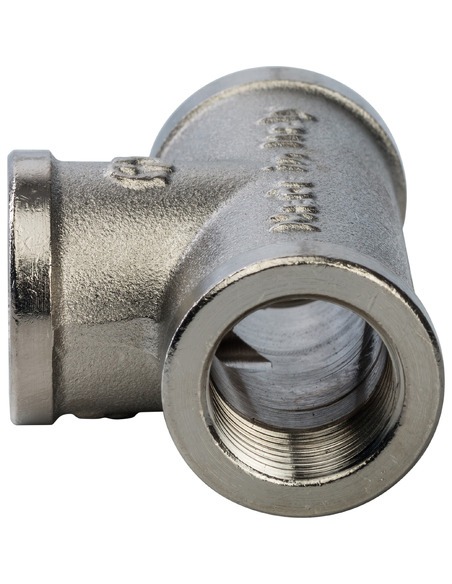 Тройник никелированный STOUT 3/8" ВР