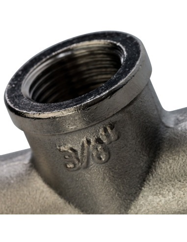 Тройник никелированный STOUT 3/8" ВР