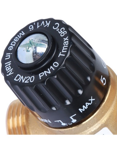 Термостатический смесительный клапан STOUT 35-60°C, 1" НР, Kvs 1,6