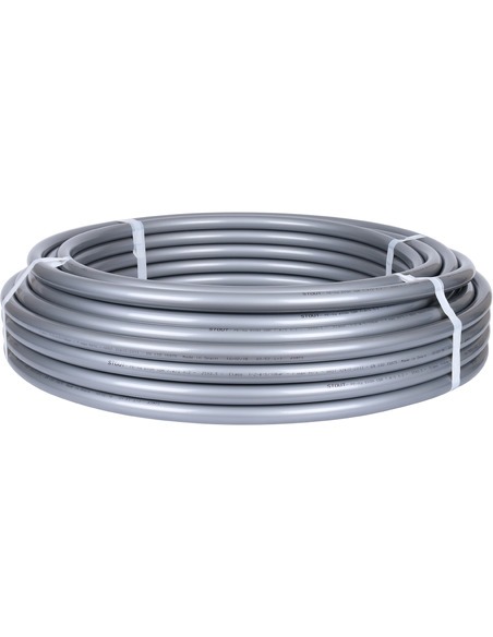 Труба из сшитого полиэтилена STOUT 25х3,5 PE-Xa/EVOH серая (бухта 50 м)
