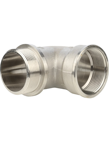 Угольник с упором никелированный STOUT 2" ВР-НР