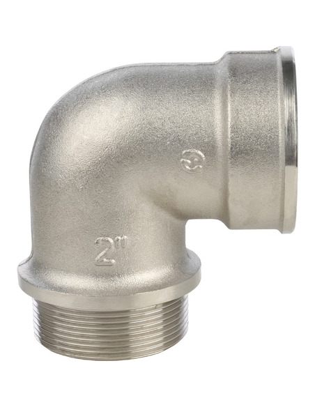 Угольник с упором никелированный STOUT 2" ВР-НР