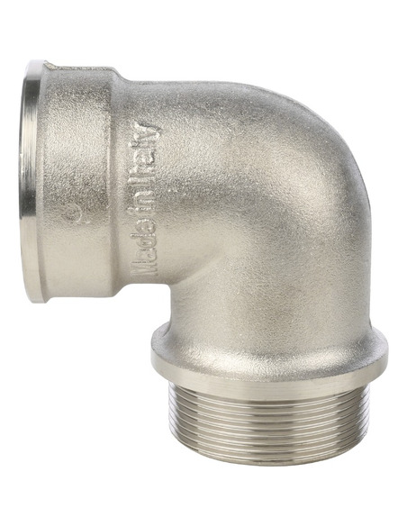 Угольник с упором никелированный STOUT 2" ВР-НР