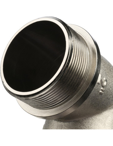 Угольник с упором никелированный STOUT 2" ВР-НР