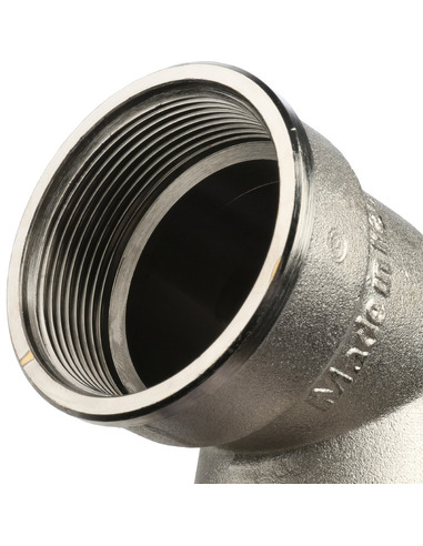 Угольник с упором никелированный STOUT 2" ВР-НР