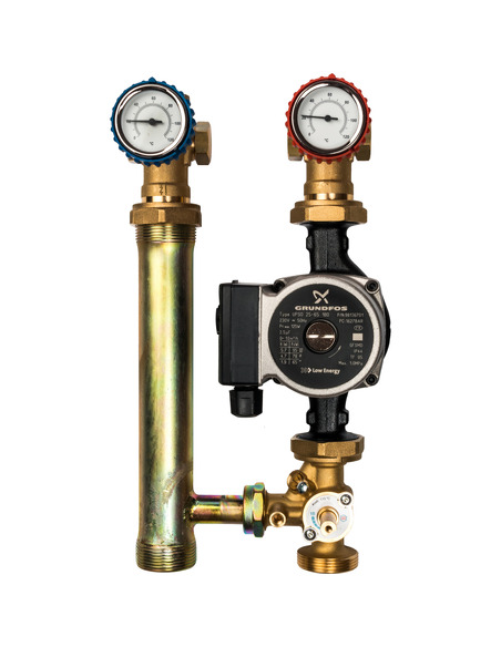 Насосная группа STOUT с приводным смесителем 1" с насосом