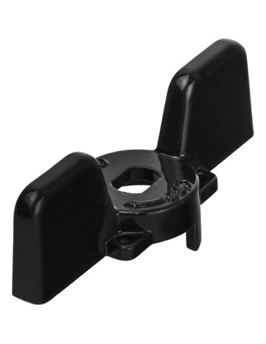 Ручка-бабочка STOUT для шарового крана 1/2"-3/4" (чёрная)