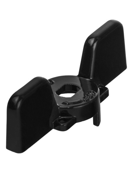 Ручка-бабочка STOUT для шарового крана 1/2"-3/4" (чёрная)