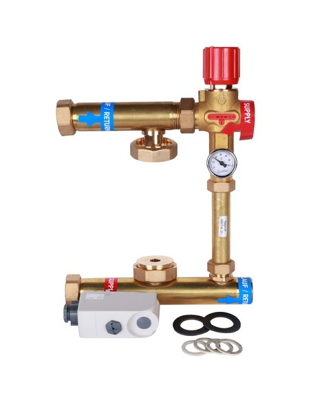 Насосно-смесительный узел STOUT ISOTHERM термостат. клапан 30-50°C, без насоса
