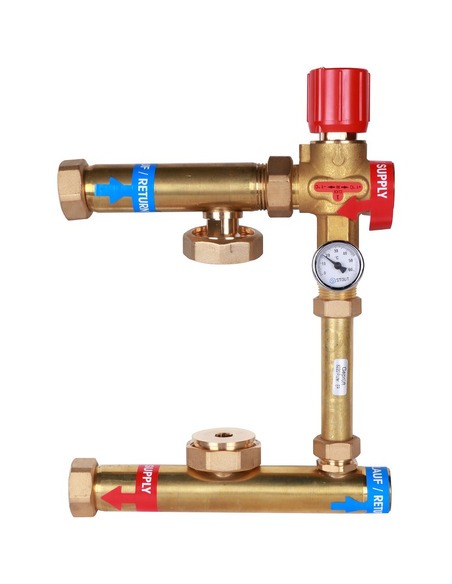 Насосно-смесительный узел STOUT ISOTHERM термостат. клапан 30-50°C, без насоса