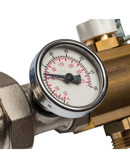 Коллектор STOUT из латуни в сборе без расходомеров 7 вых.