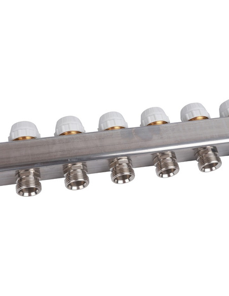 Коллектор STOUT из нержавеющей стали без расходомеров 13 вых.