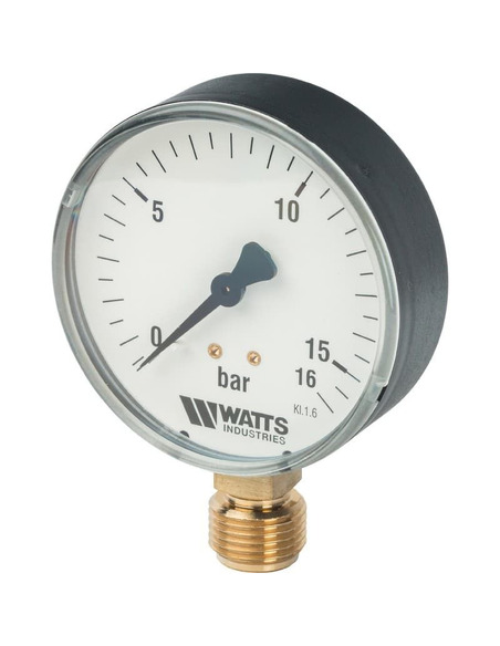 Манометр Watts F+R200 MRP 80 мм, 1/2", 0-16 бар, радиальный