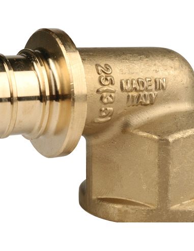 Угольник STOUT 25x1" ВР для труб из сшитого полиэтилена