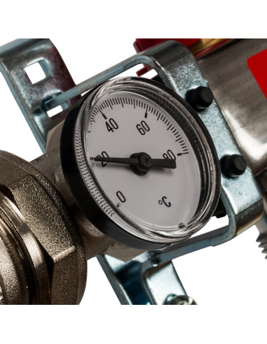 Коллектор STOUT из нержавеющей стали в сборе с расходомерами 12 вых.