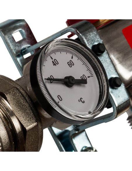 Коллектор STOUT из нержавеющей стали в сборе с расходомерами 12 вых.