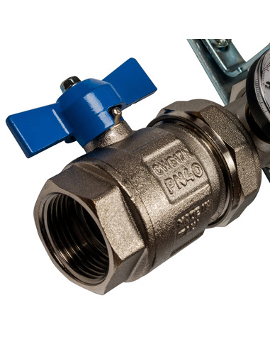 Коллектор STOUT из нержавеющей стали в сборе с расходомерами 12 вых.