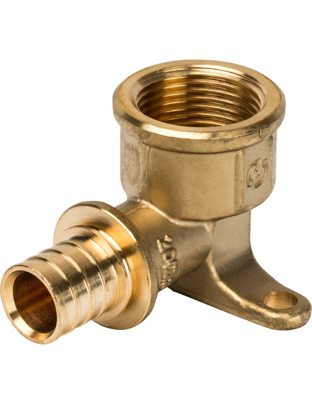 Угольник с креплением STOUT 20x3/4" ВР для труб из сшитого полиэтилена