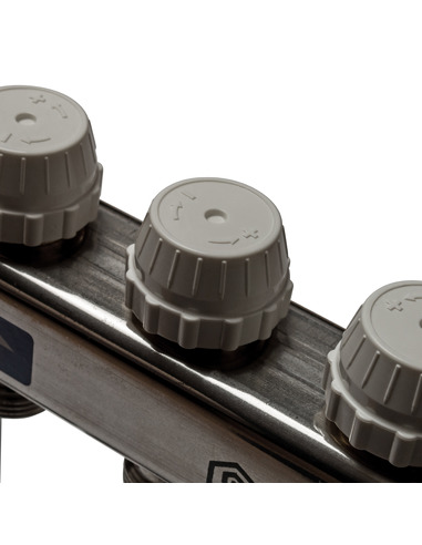 Коллектор STOUT из нержавеющей стали в сборе с расходомерами 3 вых.