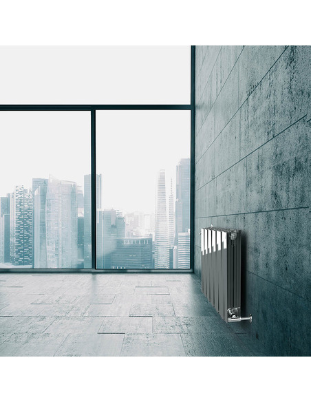 Биметаллический радиатор Royal Thermo PianoForte Silver Satin 500 х4