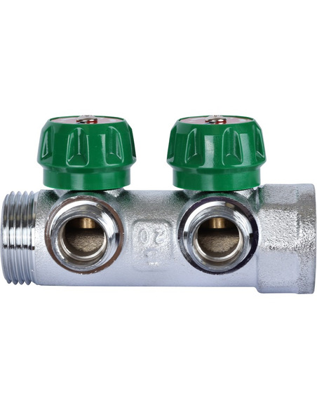 Коллектор регулирующий STOUT 3/4", 2 вых. 1/2"