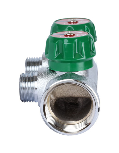 Коллектор регулирующий STOUT 3/4", 2 вых. 1/2"